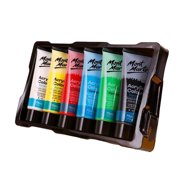 Acrylic Paint, 6 Colors Acrylic Paint Bottles, Artist Grade Acrylic