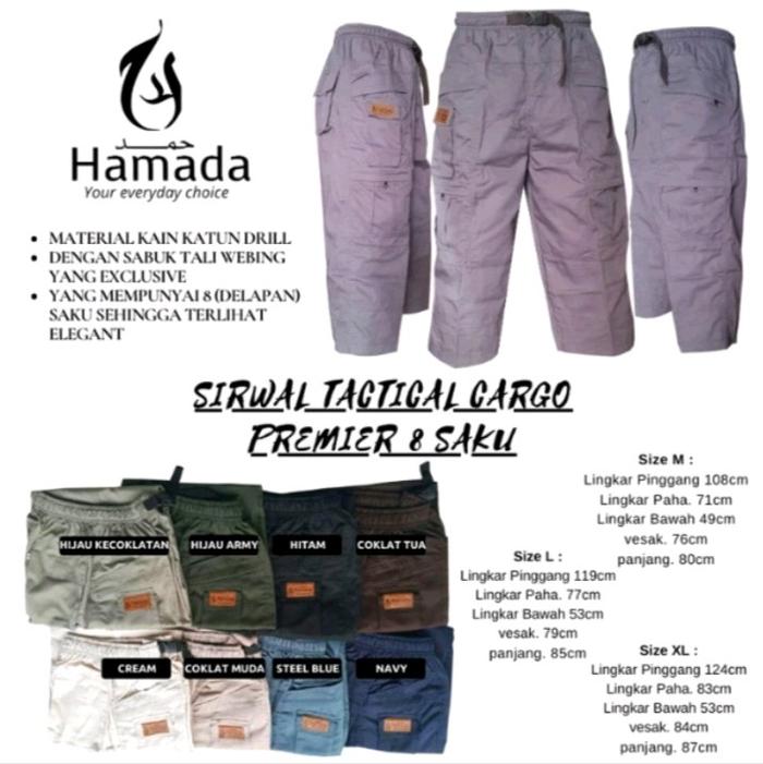 CELANA SIRWAL TACTICAL CARGO PREMIER 8 SAKU CINGKRANG OUTDOOR BLACKHAWK