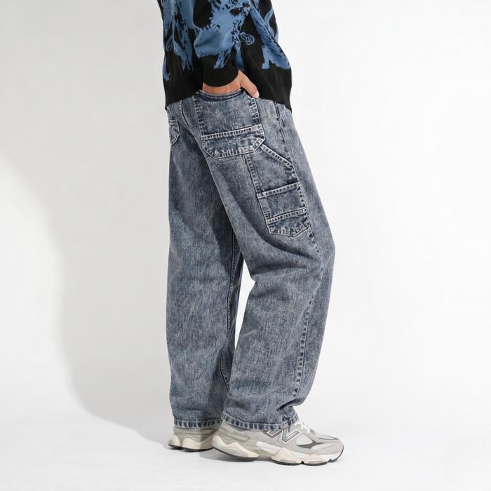 The Don's House Arteesan Denim DENVER BLUE WASH - Celana Panjang Jeans Carpenter Washing Loose Fit P