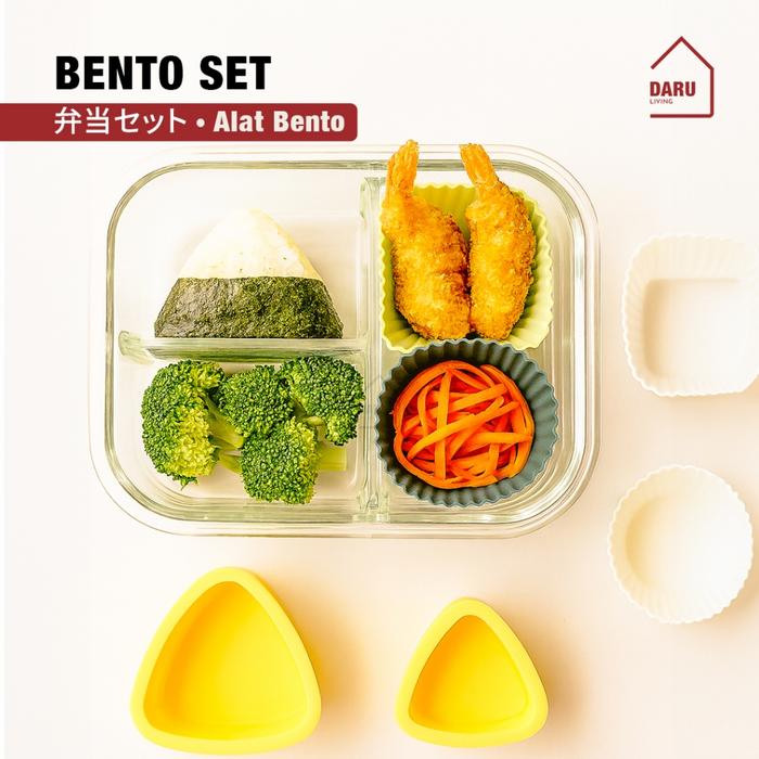 【DARU】BENTO SET - Lunch Box Kaca Set