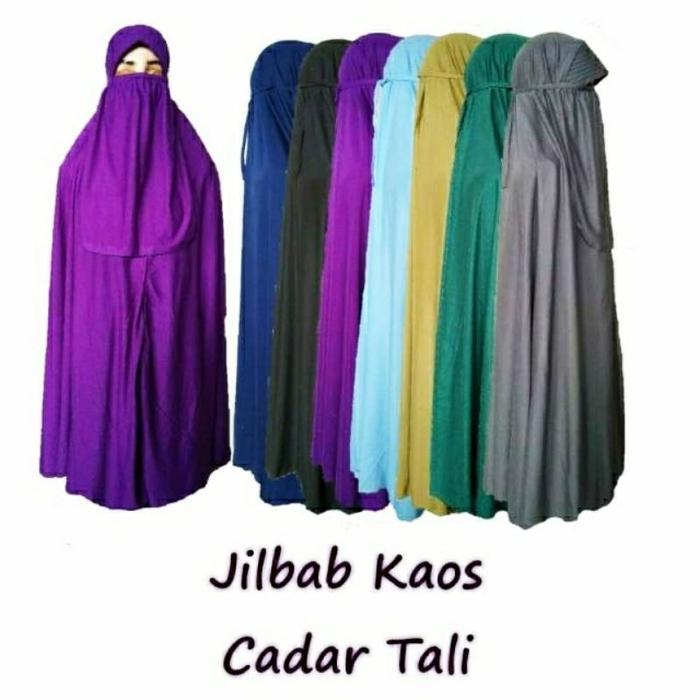 Hijab Kaos Jumbo Cadar Tali