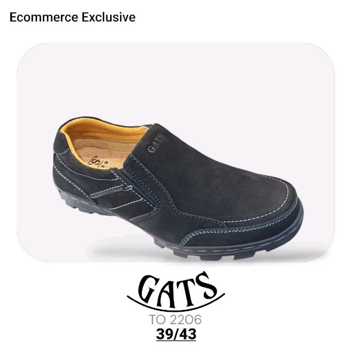 GATS Sepatu Pria TO 2206 Ecommerce Exclusive Model 39/43 Bahan Suede Nyaman untuk Sehari-hari
