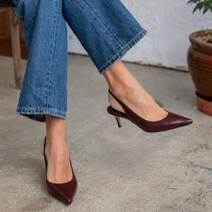 Sepatu Sendal Heels Model Terbaru Hak 5cm Bahan Berkualitas Sol Karet Anti Selip Cocok Untuk Berbaga