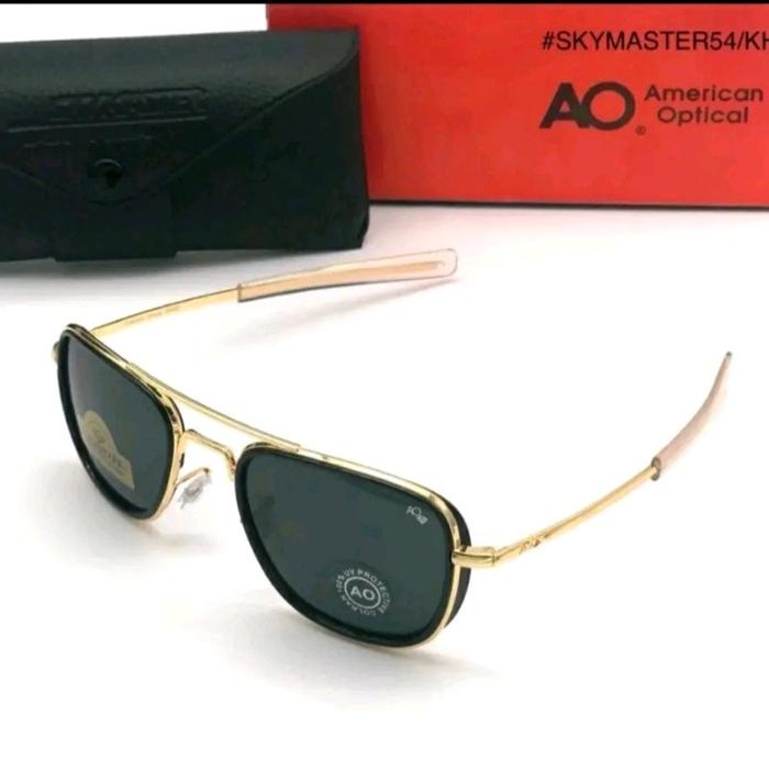 kacamata pria original skymstrr AO 54 frame titanium premium polarized anti UV anti silau cod