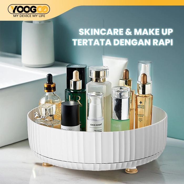 Rak Putar 360°Skincare Rak Make Up Organizer Rak Putar Serbaguna Rak Penyimpanan