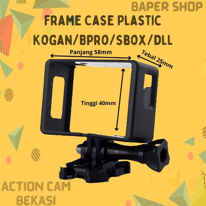 Plastic Frame Case With Hook Buckle And Thumb Screw For Sjcam / Kogan / Sbox / Bpro5 / Bcare / Akaso