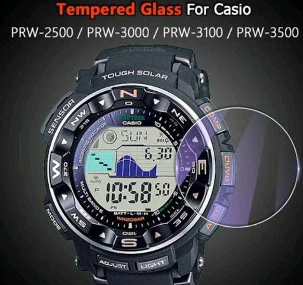 nnn tempered glass untuk CASIO PRW2500 PRW3000 PRW3100 PRW3500 PRW 2500 3000 3100 3500 PRW-2500 PRW-