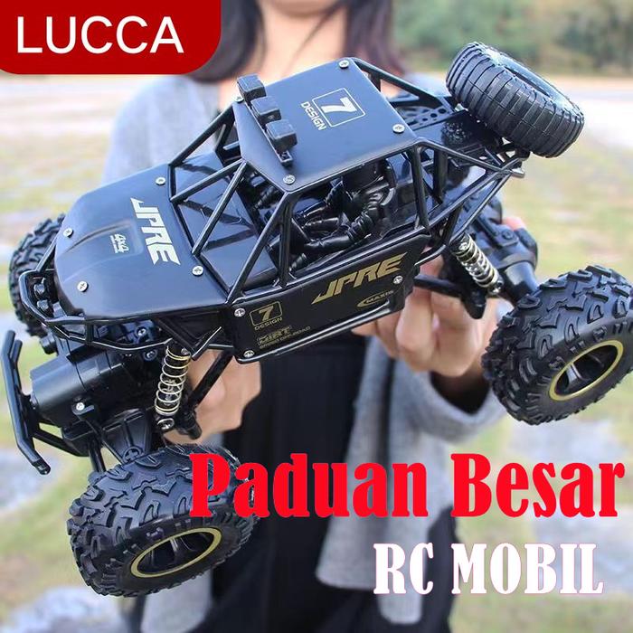 Mainan Mobil Remot Besar 4WD RC Buggy Off-road Rock Climber 2.4GHz Remote Control Dengan Lampu