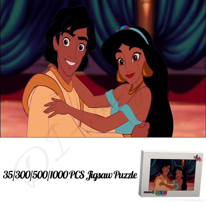 Aladdin and Princess Jasmine Jigsaw Puzzles Disney Classic Animated