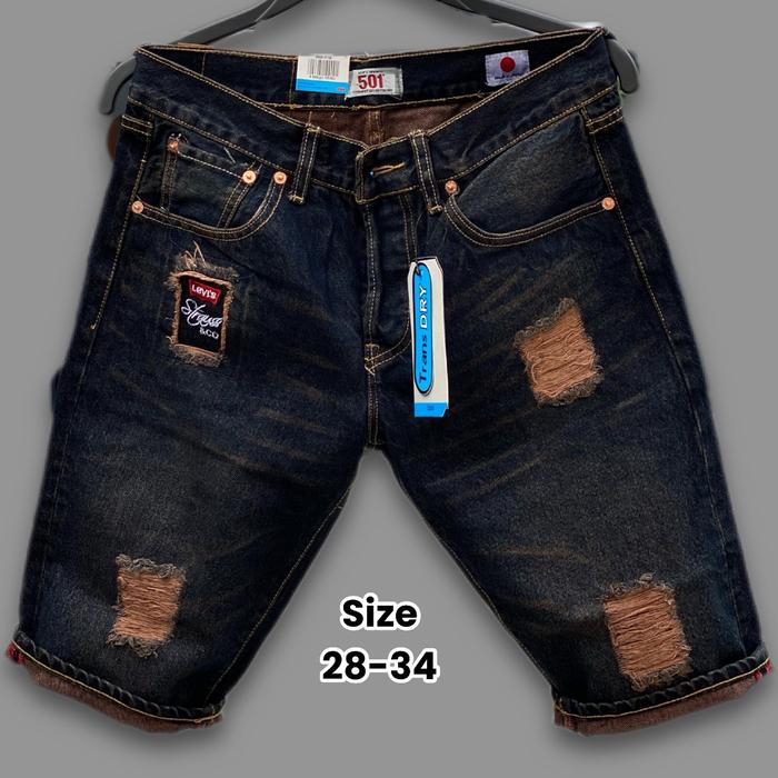 celanba pendek sobek 501/celana pendek denim/celana pendek distro/celana pendek pria