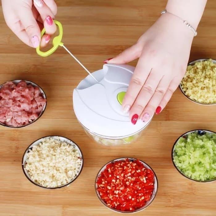 Chopper Manual Tarikan Tarik Speedy Blender Tarik Penggiling Daging Penghalus Bumbu Dapur Praktis Fo
