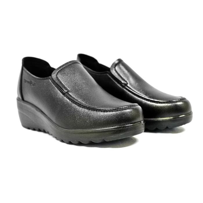Rohde Ladies 7125 Sepatu Wedges Wanita Warna Hitam Dan Tan Original Kulit Asli Shoes