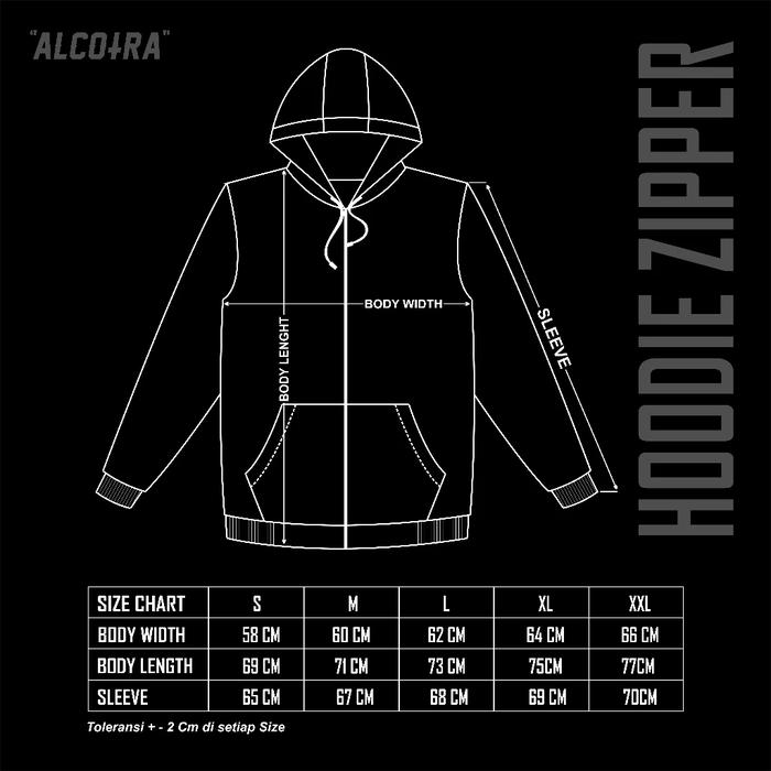 HDZ HANNYA || HOODIE ZIPPER HANNYA || HOODIE ZIPPER ALCOTRA