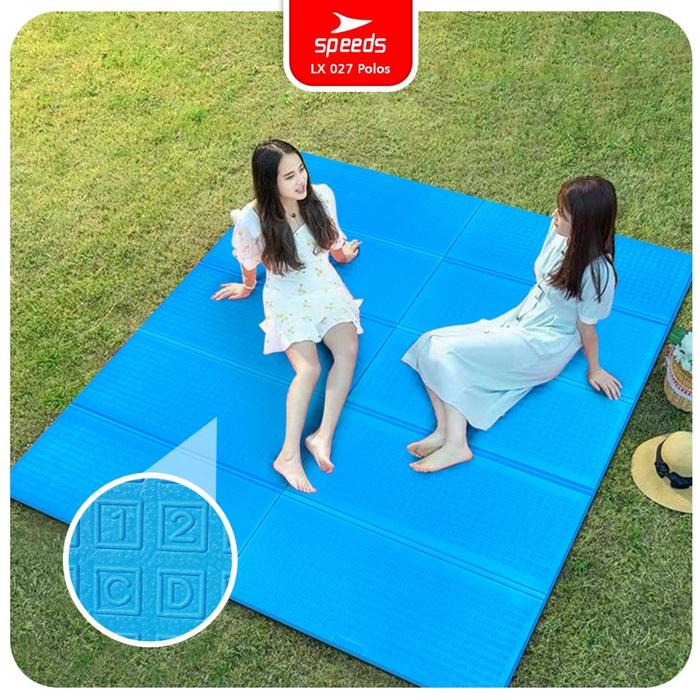 SPEEDS SNI Playmat Bayi Karpet Lipat Playmat Polos Bahan Asli XPE 180x200cmx 6-10mm Matras Bayi Play