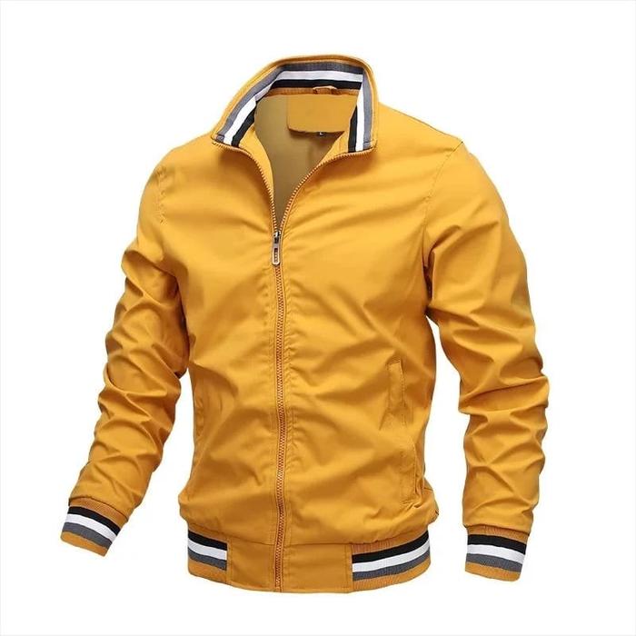 Jaket Pria Bomber Hitam Black Jacket Windbreaker Keren Anti Angin Basic Simple Premium Cowok Denim K