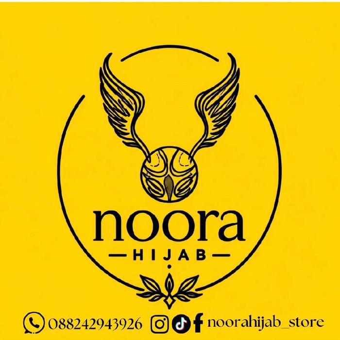NOORA HIJAB-HIJAB ELEGAN DENGAN DESAIN BURUNG DAN LOGO UNIK