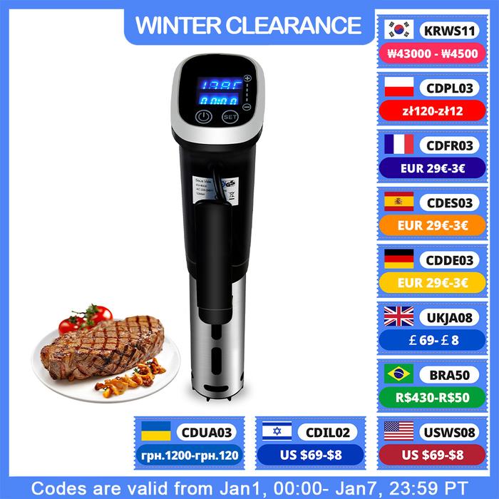 BioloMix 2.55 Generation IPX7 Waterproof Vacuum Sous Vide Cooker Immersion Circulator Accurate Cooki