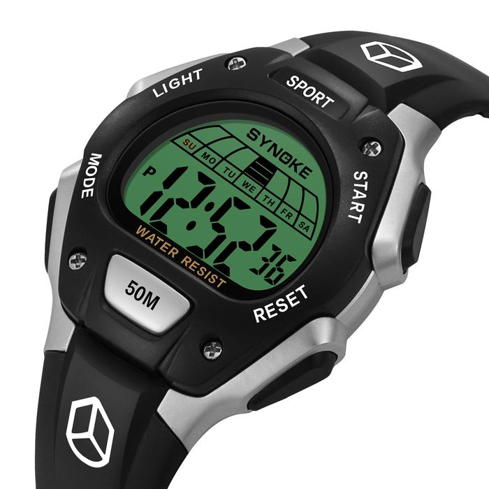 IMPORT MEN'S OUTDOOR SPORT LED DIGITAL WATCH, WATERPROOF CHRONOGRAPH ALARM CLOCK WRISTWATCH FOR TEEN