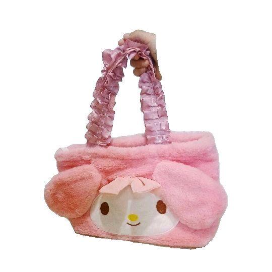 Preloved Tas Bulu Pita Tas Tangan Anak My Melody Pink Soft dengan Desain Lucu dan Nyaman untuk Anak-