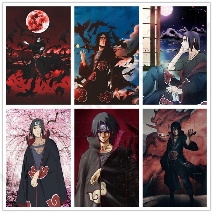 Puzzles Jigsaw Anime Naruto Itachi Uchiha Assembling Picture Jigsaw