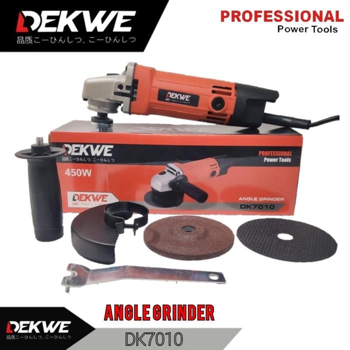 Dekwe DK7010 Gerinda Tangan Listrik Angle Grinder 4 Inch / Gurinda JLD