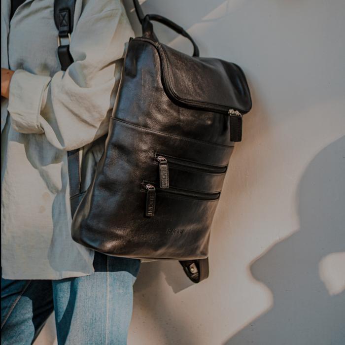 Leather Backpack - Tas Ransel Tas Punggung Pria & Wanita BUCINI Bumen