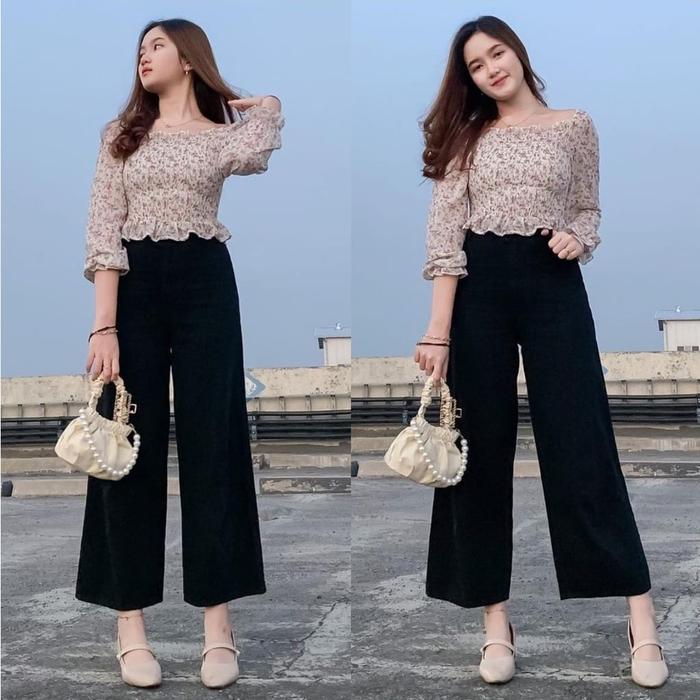 GALERI PELANGI KULOT JEANS HITAM CELANA JEANS KULOT WANITA-CELANA KULOT WANITA LEVIS TERBARU-CELANA 