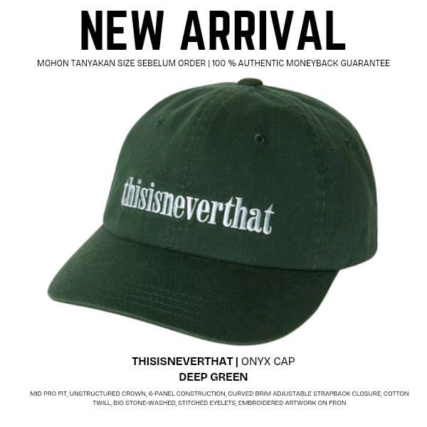 THISISNEVERTHAT ONX Cap - Topi Unisex dengan Desain Unstructured Crown dan 6-panel Construction