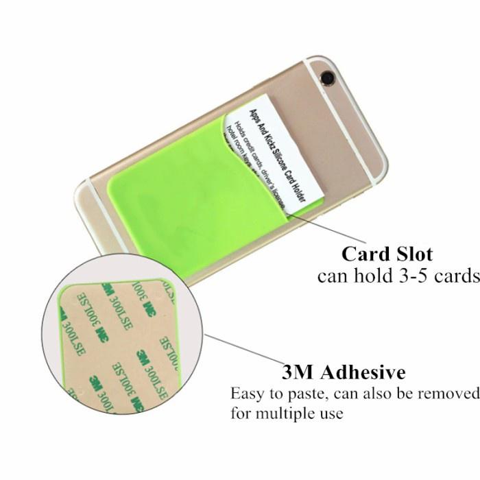 Sticky Card Phone Holder Hp Tempel Atm Dompet Kartu
