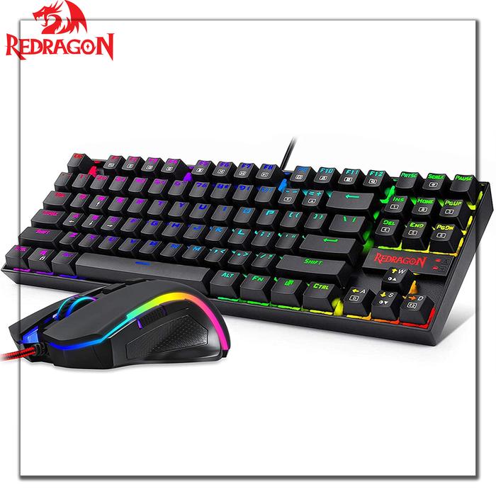 REDRAGON K552-RGB-BA Keyboard Mouse Set Wired RGB Backlit Mechanical