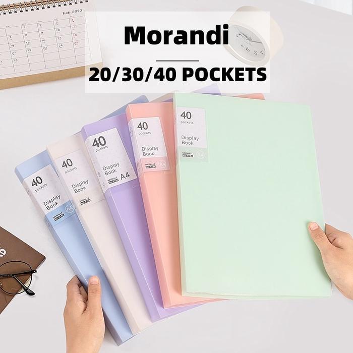 30 Halaman Clear Holder A4 Map Document Keeper Map Dokumen File Display Book