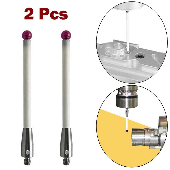 2Pcs CMM Contact Probe 6mm 100mm CMM Probe Stylus Ceramic Shaft Probe