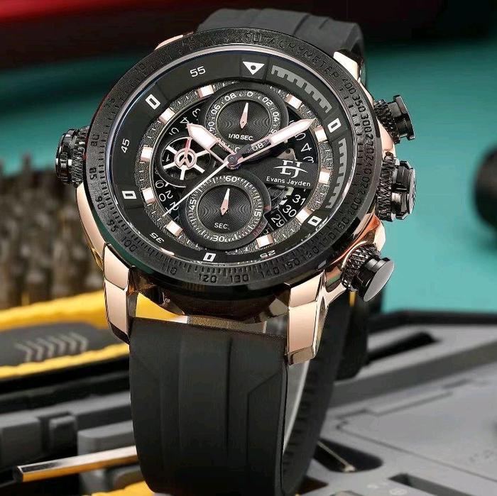 evans jayden 9466 jam tangan pria Analog rubber