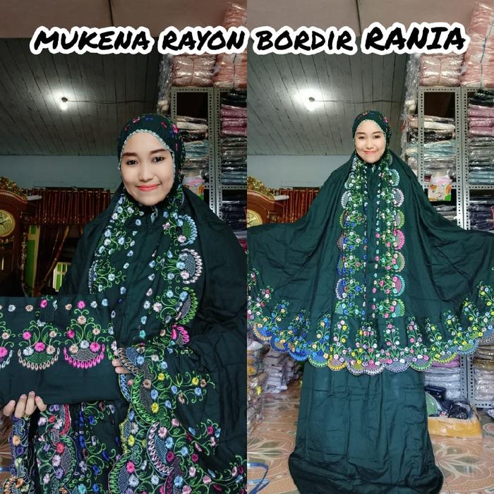 MUKENA RANIA BORDIR BUNGA RAYON ADEM PREMIUM