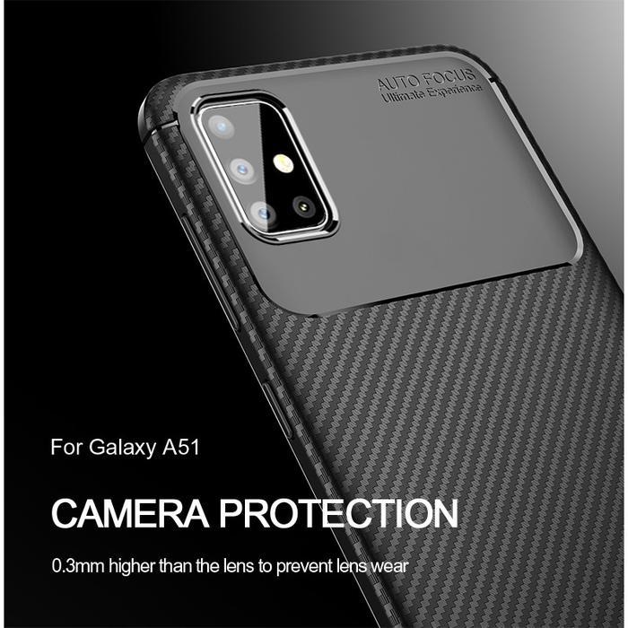 [HANYA CASING !] Phone Case Compatible With SAMSUNG A31 A51 A71 CASE CARBON AUTOFOCUS SLIM ARMOR PRO