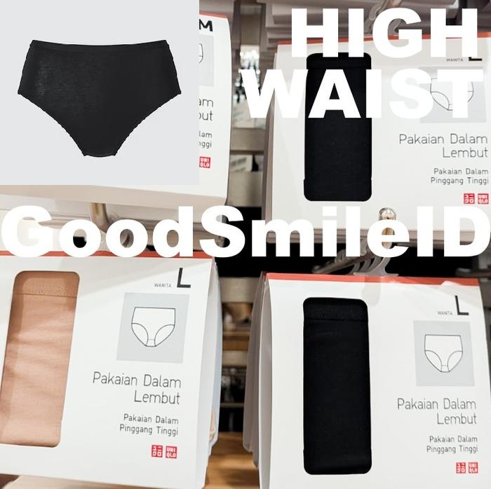 SALE Women Pakaian Dalam High Waist Pinggang Tinggi (Modal x Katun) Celana CD Wanita UNIQLO