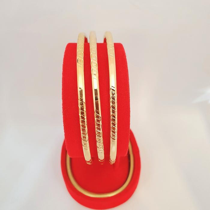 3 GELANG KERONCONG MAS ASLI KADAR 700