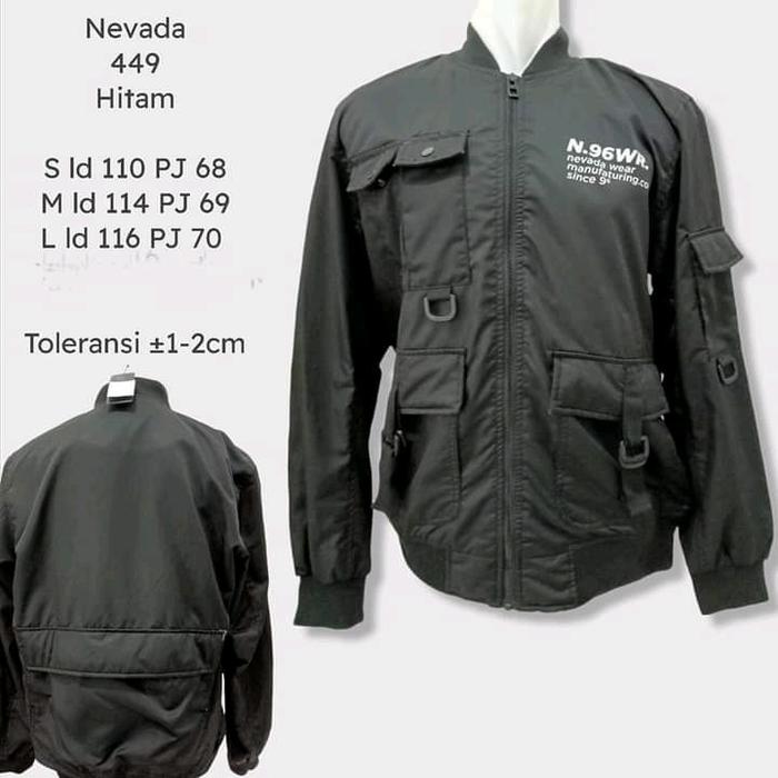 JAKET PARASUT PRIA NEVADA BISA BAYAR DI TEMPAT (SIZE M)