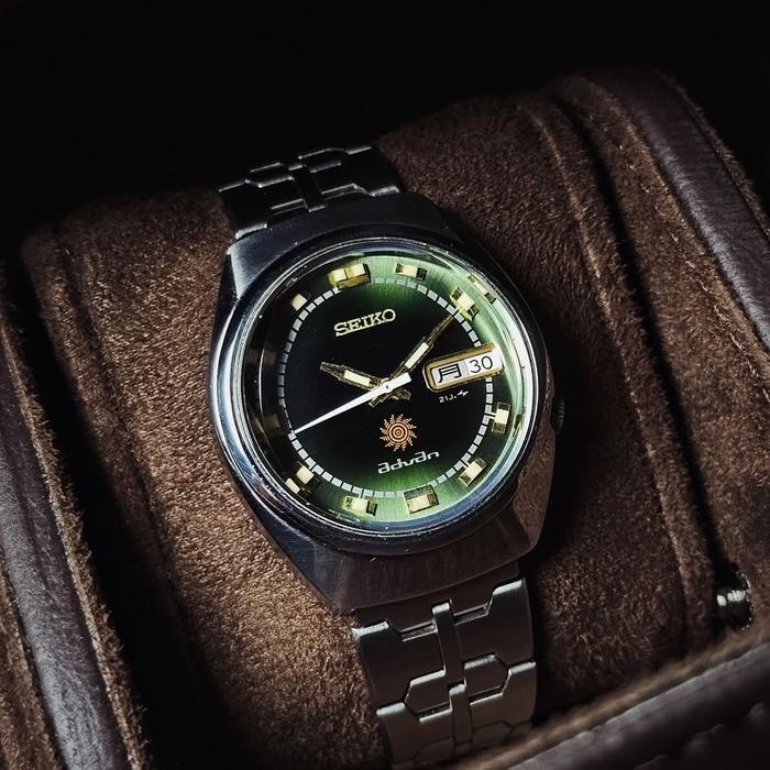 Vintage RARE 1970s Seiko Advan Green Fume Dial All Original