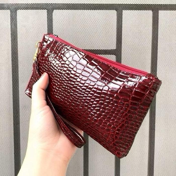 ￼MARIONE - Dompet CROCO L2 HP 1kg bisa 55 pcs Tempat hp & UANG  Bahan GLOSSY DOMPET WANITA TANGAN WA