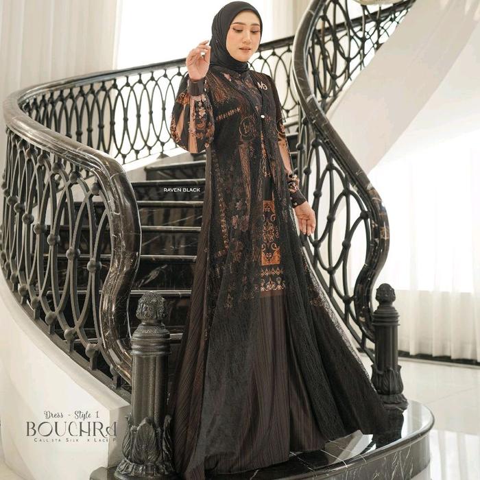 BOUCHRA SERIES BY NADHEERA LUXURY || Gamis nadheera || Gamis premium || Gamis brukat || Gamis motif