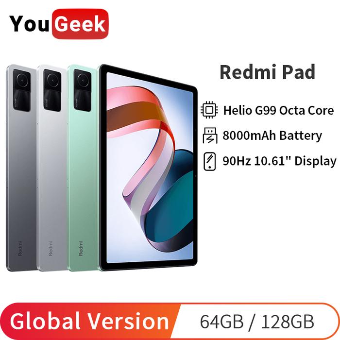 Global Version Xiaomi Redmi Pad 64GB/128GB MTK Helio G99 CPU 90Hz