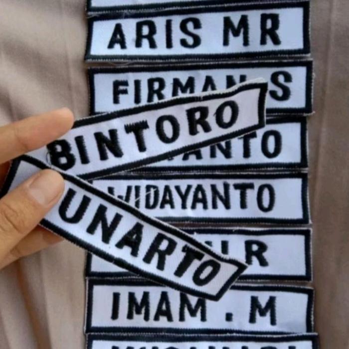 Bet Bordir Nama Custom Satpam/Security