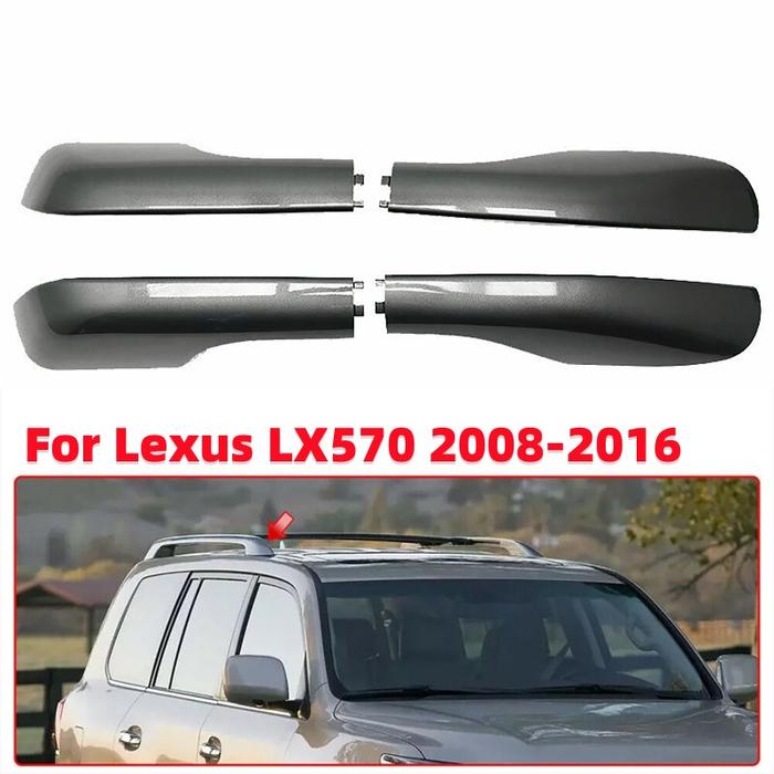 4Pcs Car Front Rear Roof Luggage Rack Cover Roof Rack End Plasitc