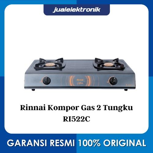 Rinnai Kompor Gas 2 Tungku - RI522C RI 522 C Cooker Hob Stove Top Dapur Kompor Masak
