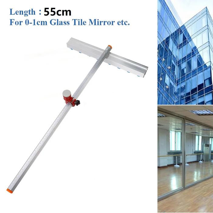 1 Pcs 50cm Glass Tile Push Knife T-Ype Diamond Tile Scraper For Glass Tile Glass Cutter Roller Cutte