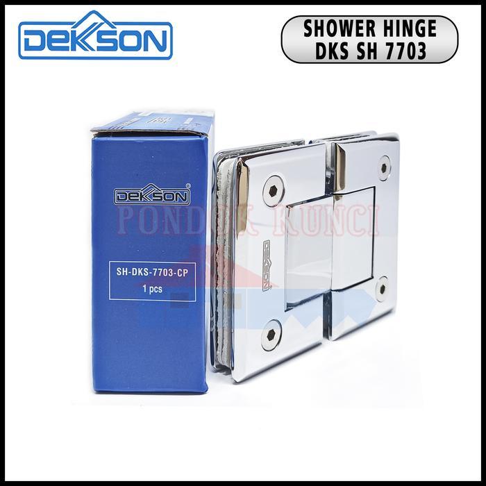 Dekkson Shower Hinge 7703 GG 180^ / Engsel Pintu Kaca Shower Dekson