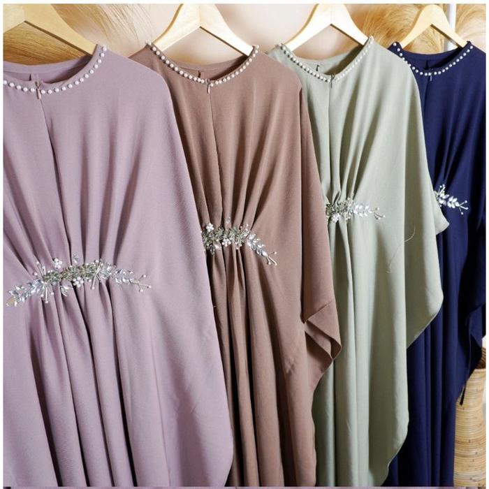 KAFTAN LEBARAN ALLAYA BUSANA MUSLIM WANITA LEBARAN BATWING