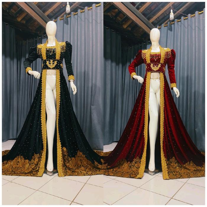 kebaya bludru ekor batik new pengantin jawa