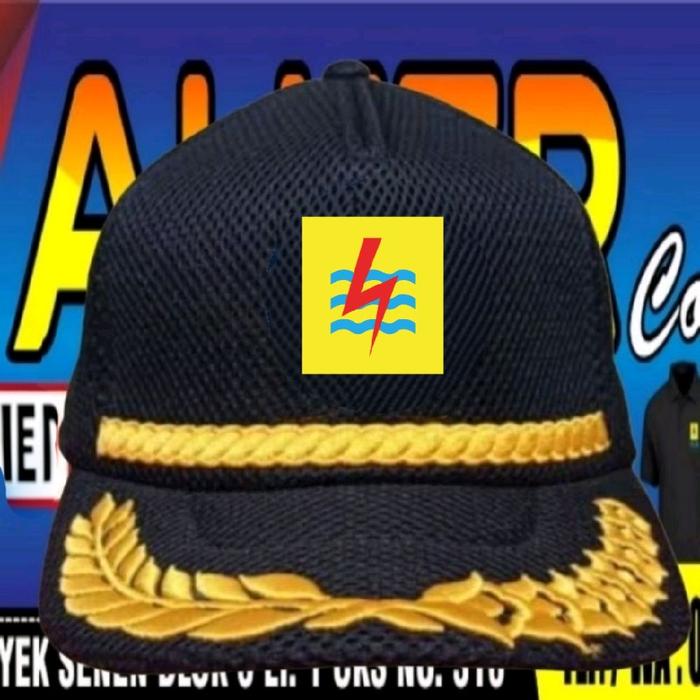 ready stok topi PLN topi jaring PLN topi seragam PLN topi kerja PLN